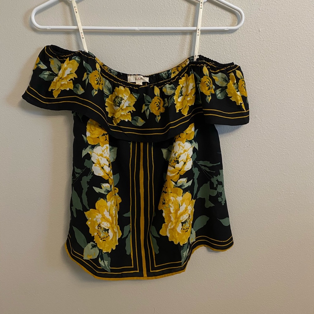 Never Work Off the Shoulder Floral Top